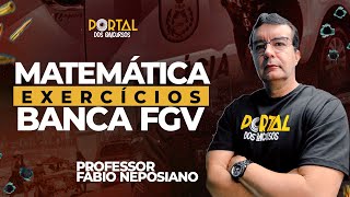 Matemática  Concurso PMERJ Banca FGV  Prof Fábio Neposiano  Portal dos Concursos [upl. by Shifrah]