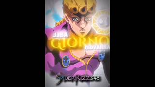 Giorno vs Gojo JJBA vs JJK anime mangaedit capcut jujutsukaisen jojosbizzareadventure [upl. by Ative]