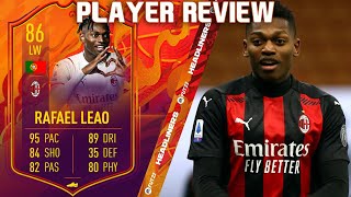 HE IS BROKEN 🤯 86 HEADLINERS RAFAEL LEAO PLAYER REVIEW FIFA 22 ULTIMATE TEAM [upl. by Slaby]