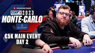 EPT MonteCarlo 2023 €5300 Main Event Day 2 Livestream ♠️ PokerStars [upl. by Ojillib351]