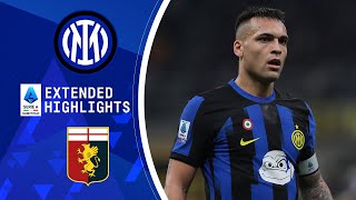 Inter vs Genoa Extended Highlights  Serie A  CBS Sports Golazo [upl. by Schmitz]