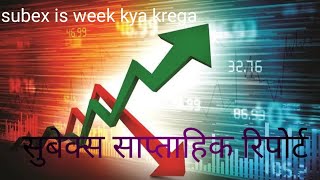 subex weekly report सुबेक्स साप्ताहिक रिपोर्ट subex [upl. by Yhtir833]