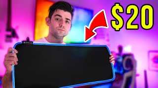 20 CHEAP RGB Extended Mousepad Its AMAZING [upl. by Swan]