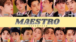 SEVENTEEN MAESTRO LYRICS [upl. by Ymrots]