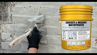 Sika Thoroseal Plus® Concrete amp Masonry Waterproofer Application Video [upl. by Annayhs]