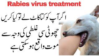 Dog bite treatmentRabies virus treatment [upl. by Obellia]