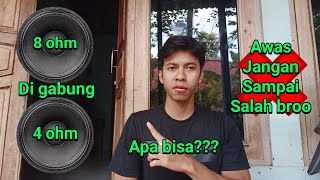 Begini cara gabungin speaker dengan impedansi yang berbeda [upl. by Olds]