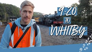 Steam Locomotive Footplate Ride to Whitby On the North Yorkshire Moors Railway [upl. by Kuhn]