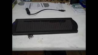 Harbor Freight 15 Watt Solar Battery Charger  How to Cut Out The LED [upl. by Pliam]