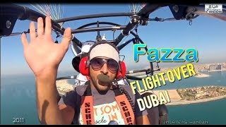 Sheikh Hamdan  فزاع Fazza  amp Chris Colwell Flying over Palm Jumeirah [upl. by Ku]