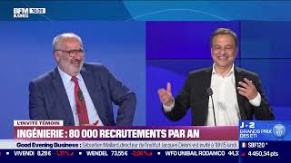 BFM BUSINESS  Ingénierie  80 000 recrutements par an [upl. by Memberg]