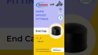 HDPE Spigot Fittings End Cap manufactured by Rainson Pipe Industries Pvt Ltd spigot fittings [upl. by Marley]