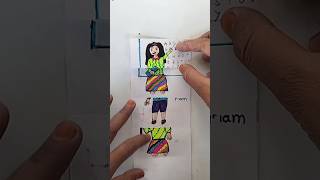 😄 Funny A B C D😄abcd drawing artwork drawing art funny cartoon folding tiktok ytshorts [upl. by Jeffy285]