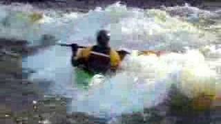 Green Kayak  White Water  Michigan States Red Cedar [upl. by Eeliak152]