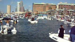 2011 Gasparilla pirate invasion boat flotilla parade Tampa Bay [upl. by Grimona]