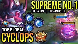 CYCLOPS BEST BUILD 2023  TOP GLOBAL CYCLOPS GAMEPLAY  MOBILE LEGENDS✓ [upl. by Esir523]