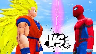 GOKU VS SPIDERMAN  DRAGON BALL VS MARVEL SUPERHERO [upl. by Kotz868]