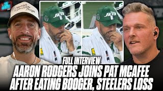 Aaron Rodgers Joins The Pat McAfee Show After Loss To Steelers amp Controversial Sideline Incident [upl. by Quill128]