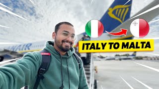 ITALY TO MALTA VLOG  IN HINDI [upl. by Marion]