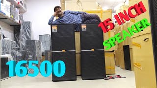 BHARAT ELECTRONICS DOUBLE 15 INCH SPEAKERS KAMBAL 400 WATT SPEAKERS DJ SYSTEM PRICE17500 [upl. by Sregor869]