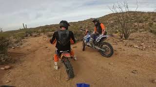 Pre Thanksgiving dirt bike ride through Arizona single track [upl. by Enived55]