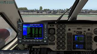 Part 1 XPlane 11 King Air C90 autopilot tips and tricks revisited  startup and GPS departure [upl. by Sydel]