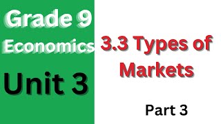 33 Types of Markets [upl. by Emoryt]