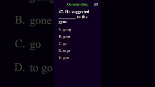 Gerunds Quiz part16  TFE english quiz gerunds basicenglishquiz [upl. by Ethelyn]