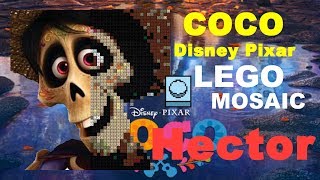 Disney  Pixar  COCO  LEGO  mosaic  Hector  Howto [upl. by Ynottirb]