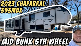 2023 Chaparral 393MBX  Mid Bunk 5th Wheel [upl. by Crissie]