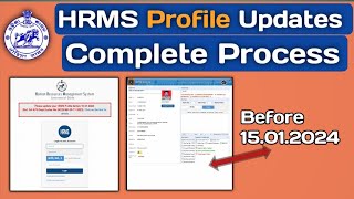 HRMS Profile Updates Complete Process  How to updates HRMS profile edit details [upl. by Shanly320]