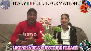 ITALY 🇮🇹 IMMIGRATION FULL INFORMATION IN PUNJABI BY SIMRAN amp SIBIA [upl. by Suelo]