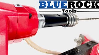 FINALLY Twist Bits on your Core Drill BLUEROCK TOOLS Chuck and Adapter Kit for Concrete Drill Rigs [upl. by Dulcle]