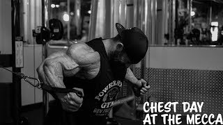 Chest Day East Coast Mecca Bev Francis Powerhouse gym [upl. by Milena936]