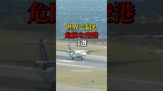 世界で最も危険な空港3選 航空機 飛行機 雑学 [upl. by Alver]