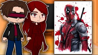 XMen React To Deadpool  Wade Wilson  Gacha react [upl. by Lolande]