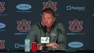 RAW Auburn Head Coach Hugh Freeze on possible change at quarterback [upl. by Yob]