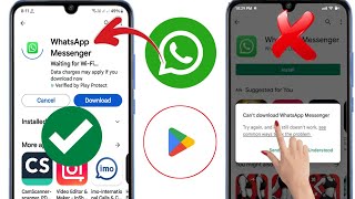 Comment résoudre le problème de téléchargement impossible de WhatsApp Messenger depuis Play Store [upl. by Adria]