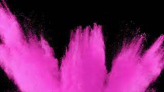 Color Pink Powder Blast Overlay 17  Royalty Free Powder effects for video [upl. by Etnasa]