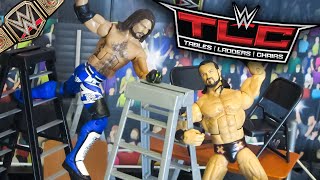 WWE TLC 2020 ACTION FIGURE MATCH AJ STYLES VS DREW MCINTYRE WWE CHAMPIONSHIP TLC MATCH [upl. by Sloatman]