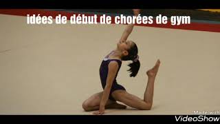 Gymnastique  idée de chorégraphie de début  sol [upl. by Eleaffar]