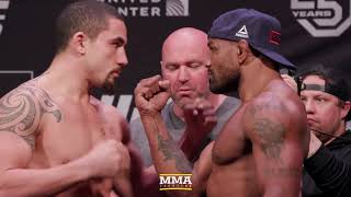 UFC 225 WeighIns Robert Whittaker vs Yoel Romero WeighIn Staredown  MMA Fighting [upl. by Asli250]