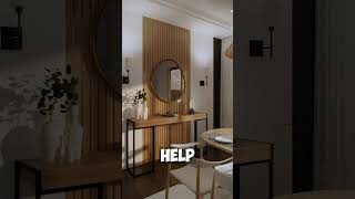 How to Create a Scandinavian Dining Space with Sleek Wood and Minimalism highlights interiordesign [upl. by Atsirhc]