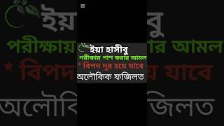 পরীক্ষায় পাশ করার আমল।Ya Haseebo namer amol alorpothe [upl. by Attiuqahs993]