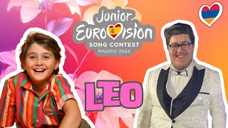 Leo “Cosmic Friendquot REACTION  ARMENIA 🇦🇲  Junior Eurovision 2024 [upl. by Ahsead]