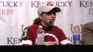 Kentucky Oaks 2014 Rosie Napravnik Press Conference [upl. by Hayyikaz]