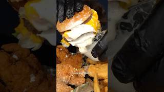 McDonald’s and Wingstop extra ranch asmr mukbang food [upl. by Adnilim]