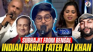 SUBHAJIT FROM BENGAL INDIAN IDOL 15 AUDITION EP 1  DAGABAAZ RE  RAHAT FATEH ALI  REACTION BY RG [upl. by Silvio]