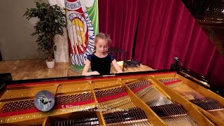 Nora Lubbadová 9 yo E MacDowell Hungarian Etude op39 No12 [upl. by Lillian]