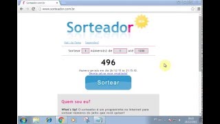 Burlar site sorteador [upl. by Rozella]